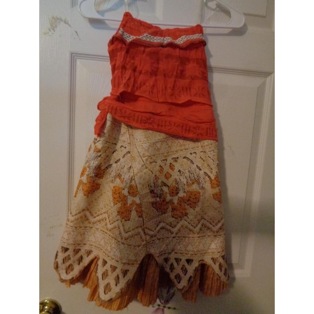Disney Moana Dress Girl's Costume Small 4-6x